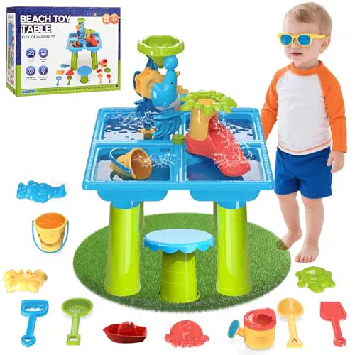 Diealles Wasserspieltisch für Kinder – Multifunktionaler Sand- und Wassertisch für den Sommer