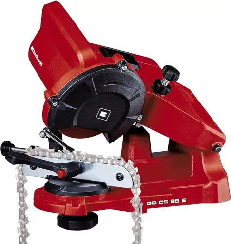 Einhell Sägekettenschärfgerät GC-CS 85 E mit Schleifwinkeleinstellung und Kettenspannvorrichtung