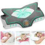 Elviros Ergonomisches Nackenstützkissen aus Memory Foam für Seitenschläfer