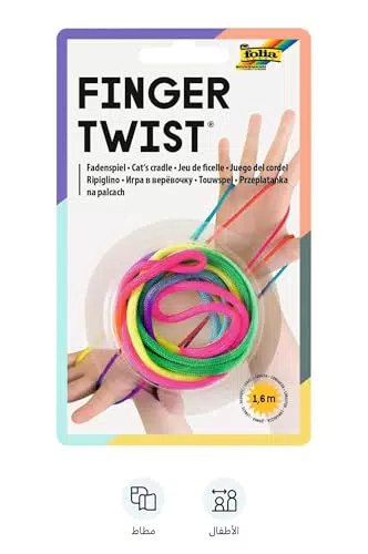 Folia Finger Twist Fadenspiel – Spielzeug für Jungen und Mädchen ab 5 Jahren