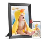 FRAMEO Digitaler Bilderrahmen WLAN 10,1 Zoll mit 32GB Speicher und Touchscreen