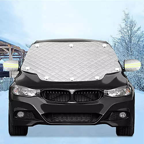 FREESOO Schneeschutz Frontscheibenabdeckung für Auto – Eisschutz im Winter