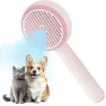 FUKUMARU Dampfbürste für Katzen und Hunde mit Wassertank und Antistatikfunktion