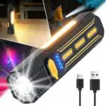 GEARLITE EDC Mini LED Taschenlampe 5000 Lumen, IPX4, Aufladbar, 5 Modi