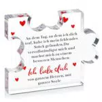 Graviertes Acryl Block Puzzle – Ideales Geschenk für Frauen zu besonderen Anlässen
