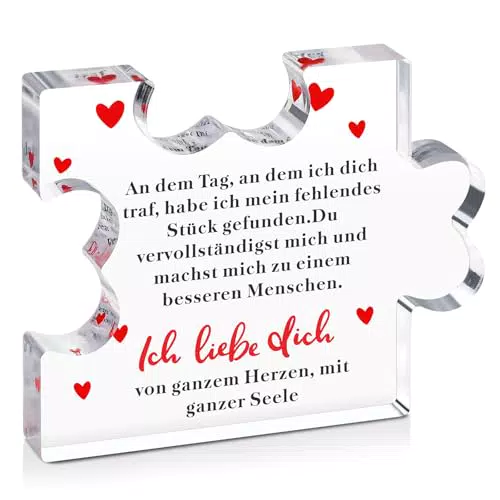 Graviertes Acryl Block Puzzle – Ideales Geschenk für Frauen zu besonderen Anlässen