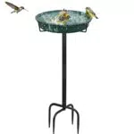 Giyiprpi Vogeltränke und Vogelbad stehend für Wildvögel, frostsicher und winterfest
