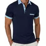 GLESTORE Poloshirt Herren Kurzarm Golf Basic Sommermode
