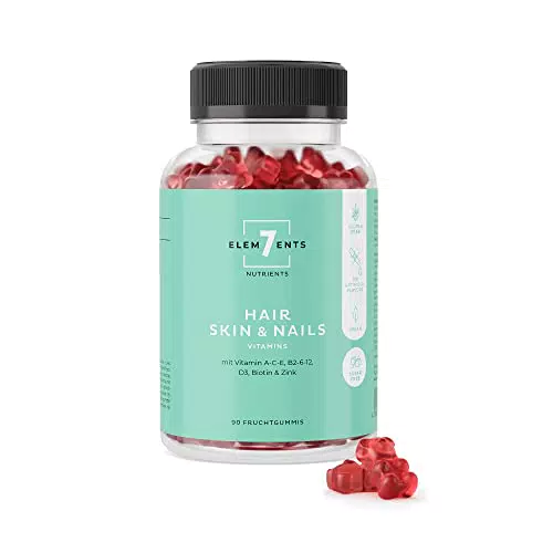 Hair Skin Nails Gummies - Zuckerfreie Vitamingummis für Haut, Haare & Nägel