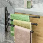 Handtuchhalter ohne Bohren, 180° schwenkbar für Badezimmer und Küche