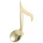 Healeved Brosche aus Zinklegierung – Elegante Anstecknadel für Musiker