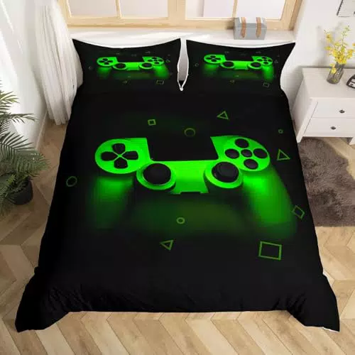 Homewish Gamer-Bettwäsche-Sets für Jungen, 135 x 200 cm