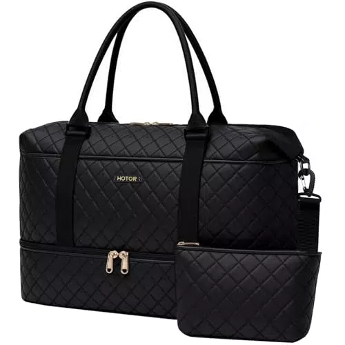 HOTOR Reisetasche Damen - Weekender mit Schuhfach für praktische Übernachtungen