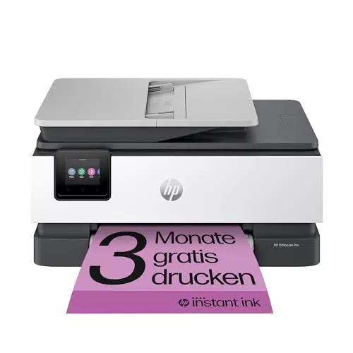 HP OfficeJet Pro 8022e Multifunktionsdrucker mit HP Instant Ink - WLAN, LAN, Duplex - Drucker, Scanner, Kopierer, Fax - HP+ ePrint, Airprint - Basalt
