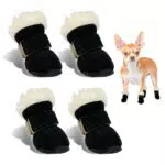 Hundeschuhe Pfotenschutz für Winteraktivitäten – Rutschfeste Schneestiefel für Hunde