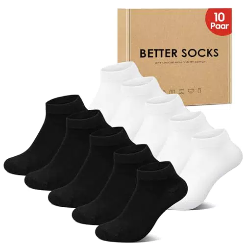 IceReco Sneaker Socken Damen Kurze Sportsocken Atmungsaktive Baumwolle