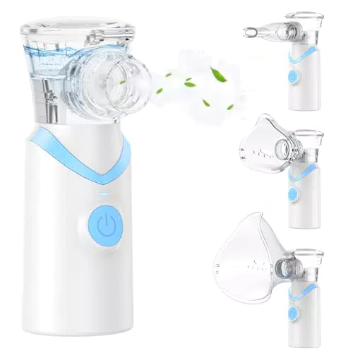 Larair Inhalator für Erwachsene und Kinder – Leiser, tragbarer Vernebler mit Selbstreinigungsfunktion