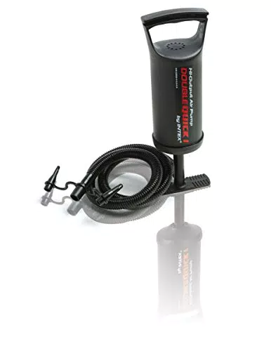 Intex Hand Luftpumpe Double Quick 2 - 36 cm - 3 Düsenaufsätze