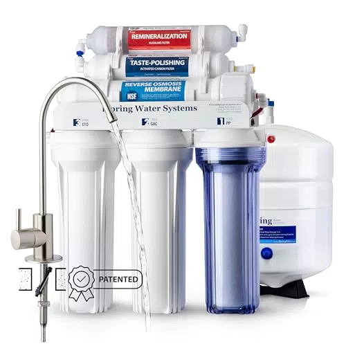 iSpring RCC7AK Umkehrosmose Trinkwasserfiltersystem mit Alkalien & Mineralien
