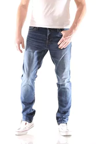 Jack & Jones Herren Glenn Original Slim Jeans, Blau