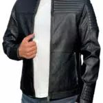 JACK & JONES JCOSMITH Herren Kunstlederjacke Biker Jacket