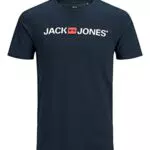 JACK & JONES Male T-Shirt Klassisches XXLLight Grey Melange
