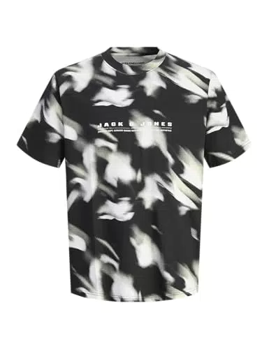 JACK & JONES Jcorecharge AOP T-Shirt Herren kurzärmelig Crew Neck