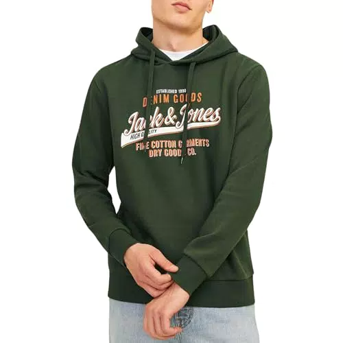 JACK & JONES Male Kapuzenpullover Logo Kapuzenpullover