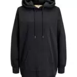 JACK & JONES Damen Kapuzenpullover JXALLY VOL LS - Hellgrau Melange