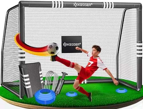 KESSER Fußballtor – Hochwertiges Stahlfußballtor für Training und Spaß