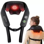 KNQZE Shiatsu Massagegerät 4D, 2025 Kabellos Nackenmassagegerät mit Wärme