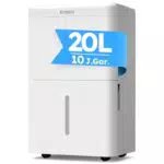 Kresico Luftentfeuchter elektrisch 20L für Keller und Räume bis 150m³