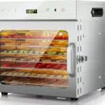 Kwasyo Dörrautomat Edelstahl, 30–90 °C, BPA-frei, für Gemüse und Obst