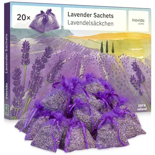 Inovida Lavendelsäckchen – Echter Lavendel für Mottenschutz und Raumduft