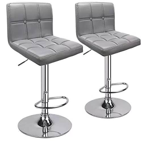 Leader Accessories Barhocker mit Lehne, höhenverstellbar und drehbar 360°