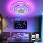 LED Deckenleuchte dimmbar mit Fernbedienung und App-Steuerung für Wohnzimmer