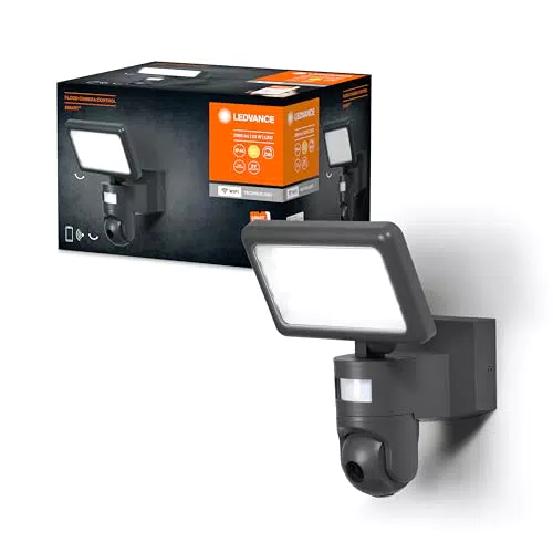 LEDVANCE SMART+ WIFI WANDLAMPE mit Bewegungs- und Tageslichtsensor, HD-Kamera