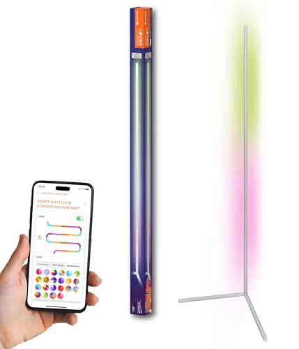 LEDVANCE SMART+ WIFI LED Eck-Stehleuchte, 140cm, weiß