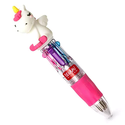 Legami MRP0001 Mini-Kugelschreiber, 4 Farben, Mini Magic Rainbow