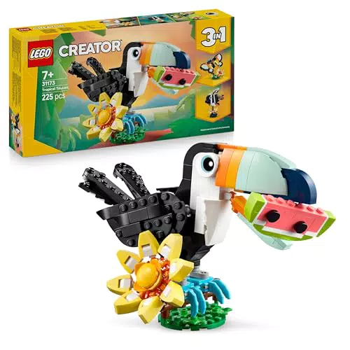 LEGO Creator 3-in-1: Wilde Tiere Tukan, Schmetterling oder Fisch - Kreatives Spielzeug
