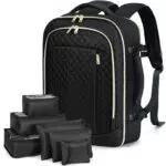 Lekespring Rucksack für Reisen und Arbeit mit Laptopfach und Packwürfeln