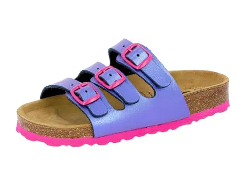 Lico Unisex Kinder BIOLINE KIDS Pantoletten, Lemon/ Blau
