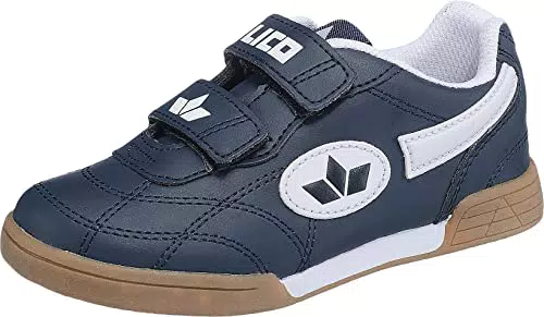 Lico Unisex Kinder Bernie V Hallenschuhe, Marine Grau Lemon