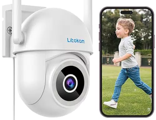 Little elf Überwachungskamera Innen, WLAN IP Kamera Indoor WiFi Camera für Haustier