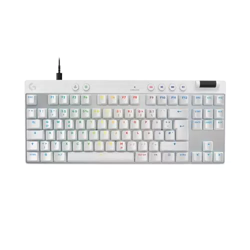 Logitech G PRO X TKL LIGHTSPEED Gaming-Tastatur - kabellos, RGB, QWERTZ