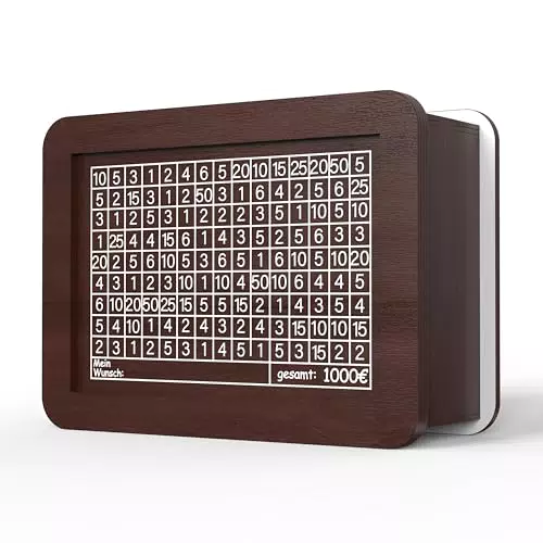 Lumeestar Spardose aus Holz – Motivierende Sparbox für Träume und Ziele