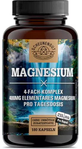 DE SCHEUNENGUT® Magnesium Komplex 1430mg - Vegan, Bisglycinat, Laborgeprüft