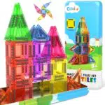 Magnetische Bausteine für Kinder - STEM Magnetblöcke ab 3 Jahren, Spielzeug für Mini-Architekten