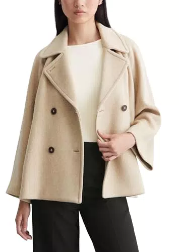 Marc O'Polo Damen Cabanjacke mit Reverskragen elegant