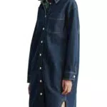 Marc O'Polo Denim Damen Cordkleid Oversize aus Bio-Baumwolle